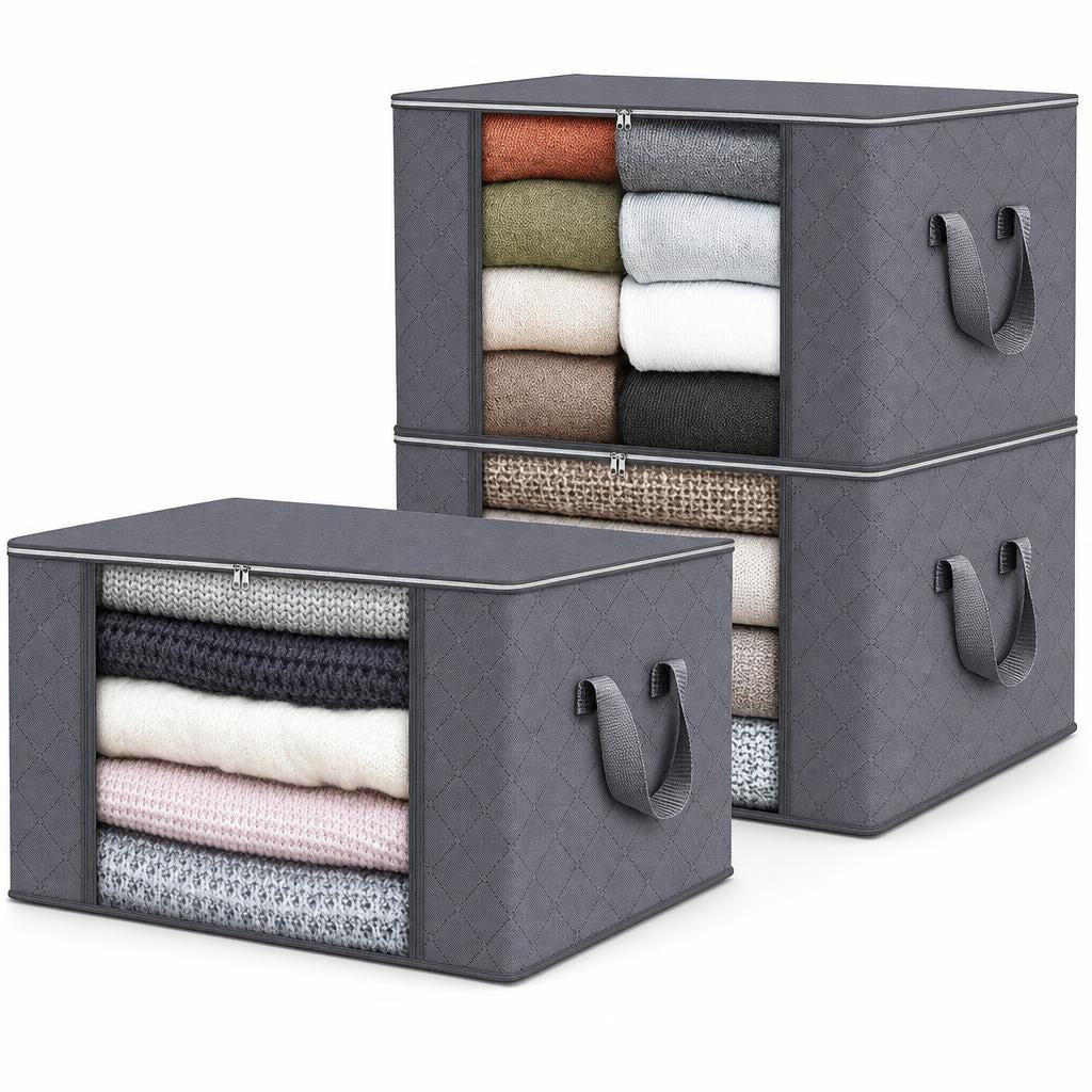 Cajas organizadoras de tela con visor CimaSur
